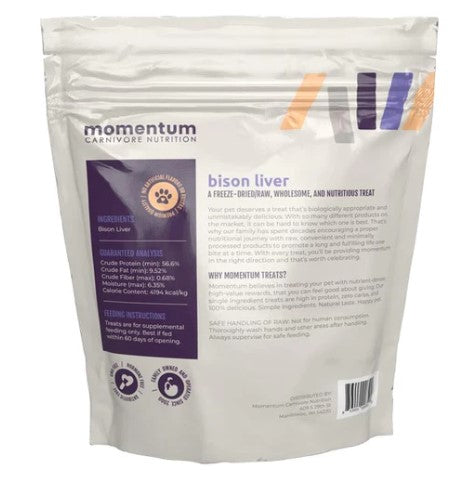 Momentum Freeze Dried Bison Liver Treats