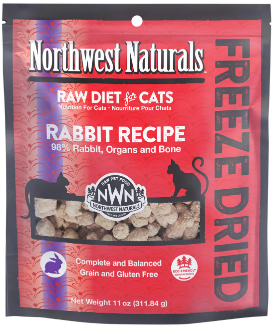 Northwest Naturals Cat Freeze Dried Rabbit - 11 oz