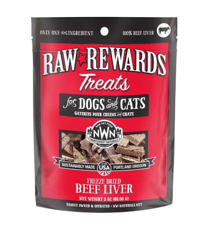 Northwest Naturals Raw Rewards Treats - Beef Liver