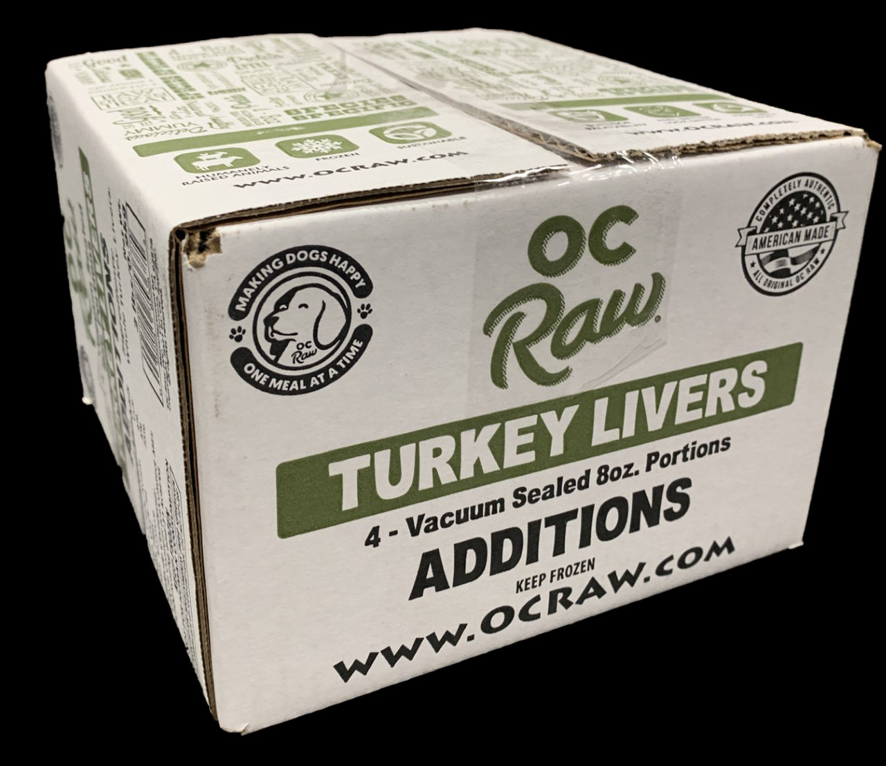 OC Raw Frozen Turkey Liver - 2lb Box