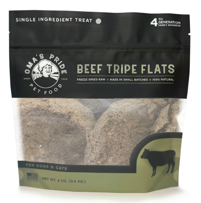 Oma's Pride Freeze-Dried Beef Tripe Flats