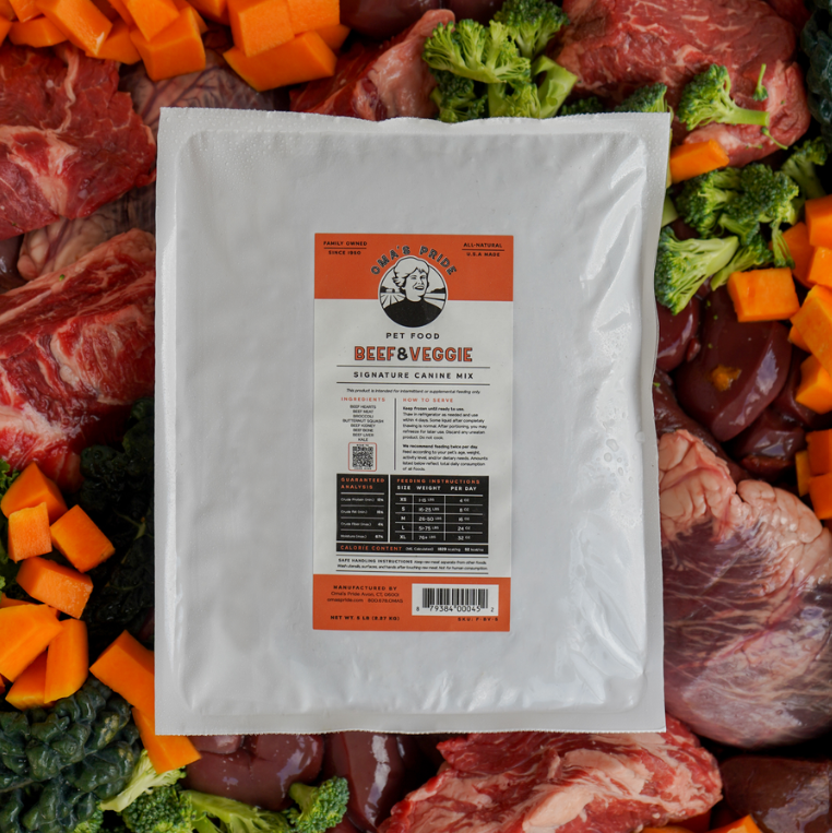 Oma's Pride Beef & Veggie Mix 5lb