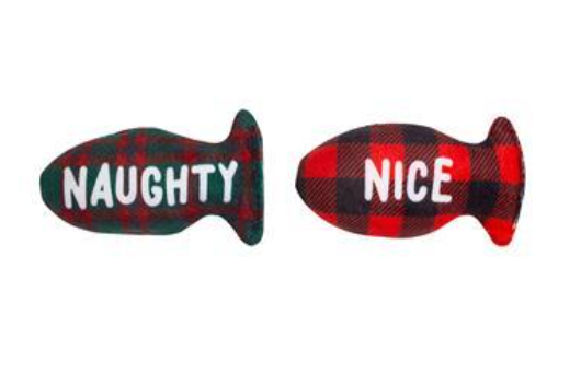 Pearhead Naughty or Nice Fish Cat Toy