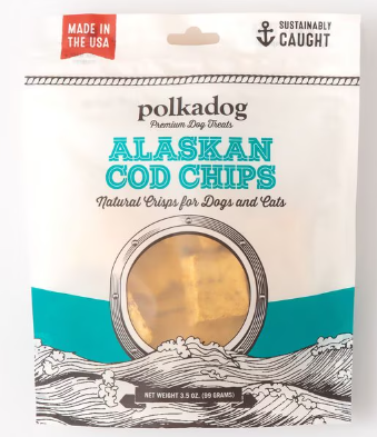 Polkadog Cod Chips Dehydrated Dog & Cat Treats