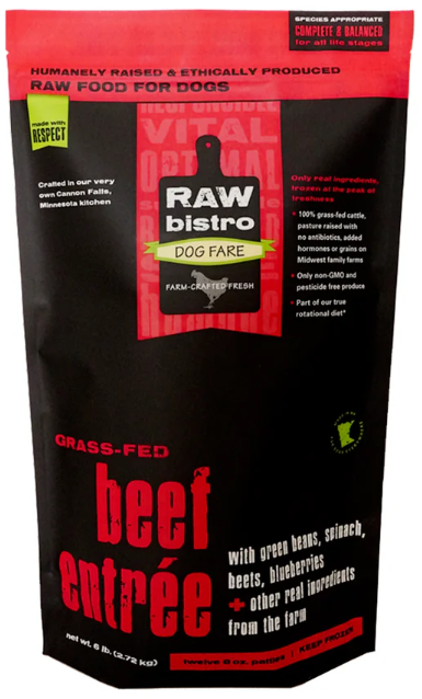 Raw Bistro Beef Patties - 6 lb Bag