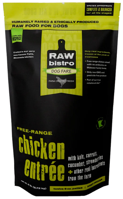 Raw Bistro Chicken Patties - 6 lb Bag