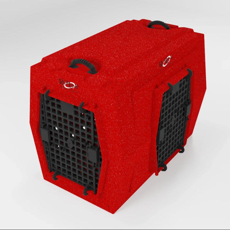 PRE-ORDER Ruff Land Performance Kennel - Fire Engine Red