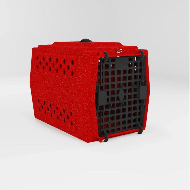 PRE-ORDER Ruff Land Performance Kennel - Fire Engine Red