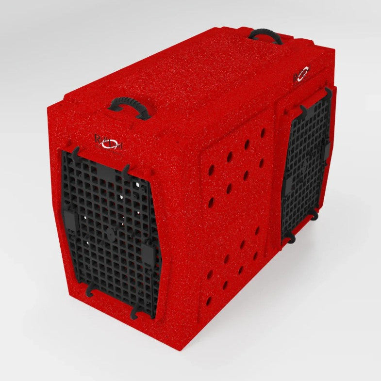 PRE-ORDER Ruff Land Performance Kennel - Fire Engine Red