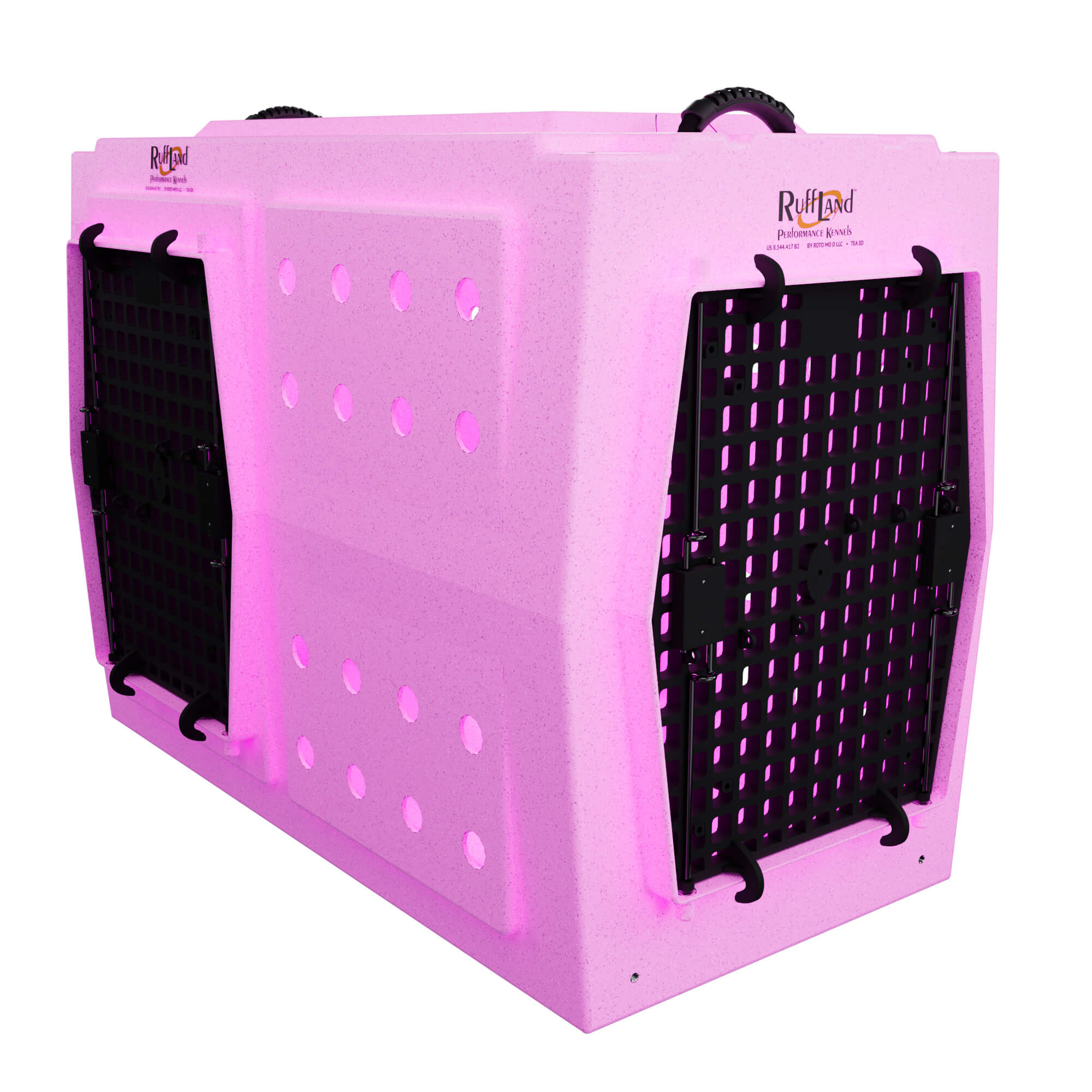 PRE-ORDER Ruff Land Performance Kennel - Light Pink