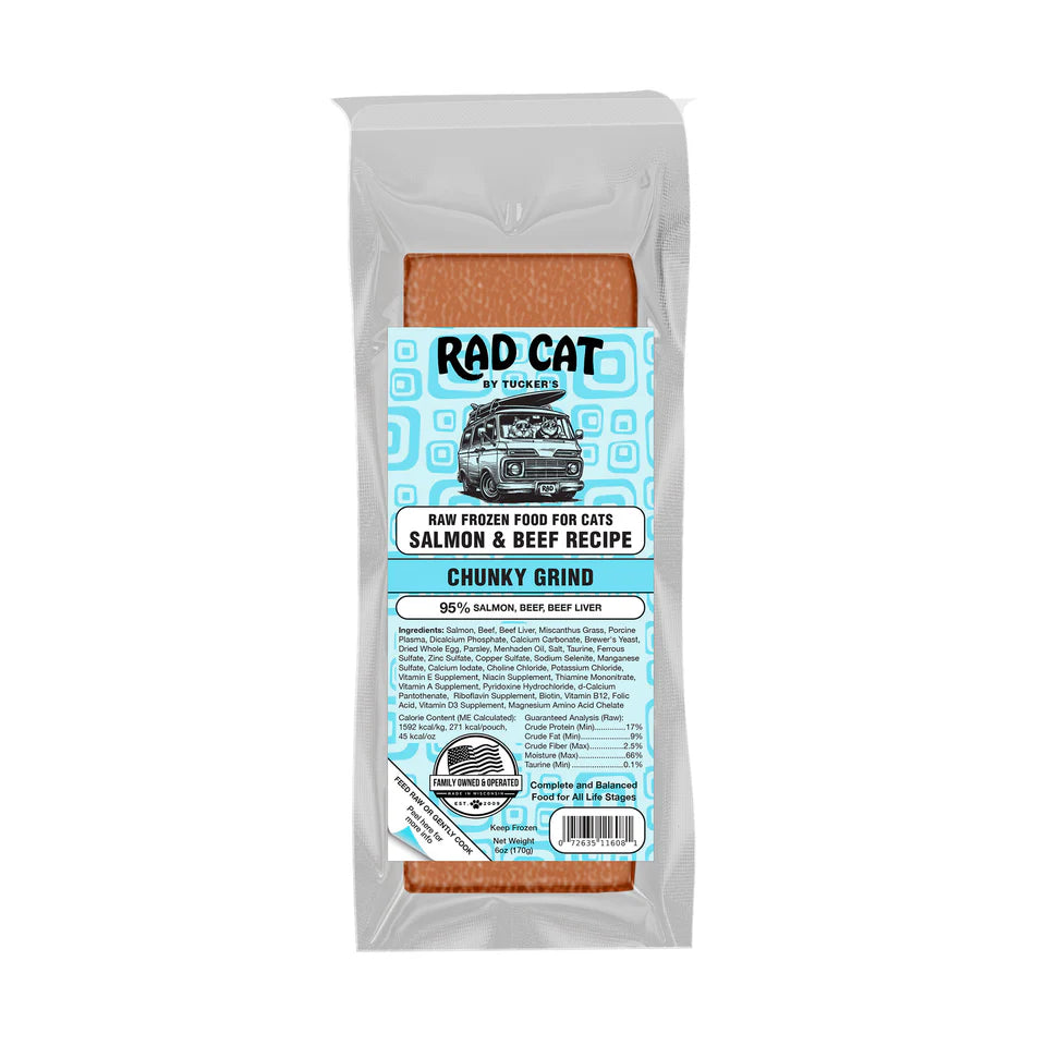 Rad Cat Raw Frozen Salmon & Beef Recipe