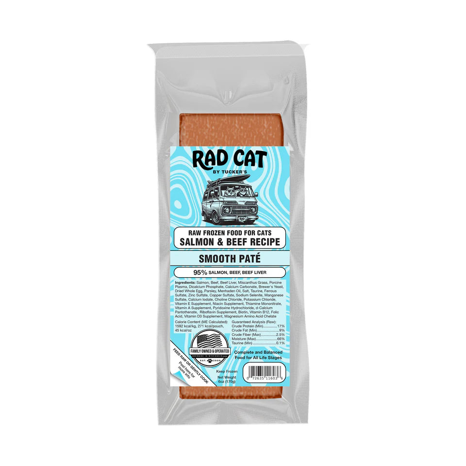Rad Cat Raw Frozen Salmon & Beef Recipe