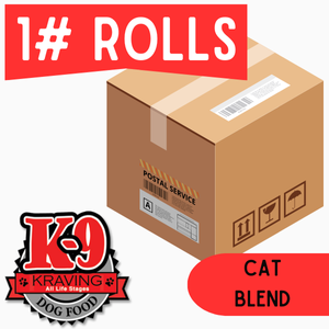 Midwest Legacy Beef Cat Blend - 1 lb Roll Full Shipping Box - NO Dry Ice (45 packs)