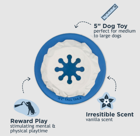 Tall Tails Natural Rubber Polar 4 inch Toy
