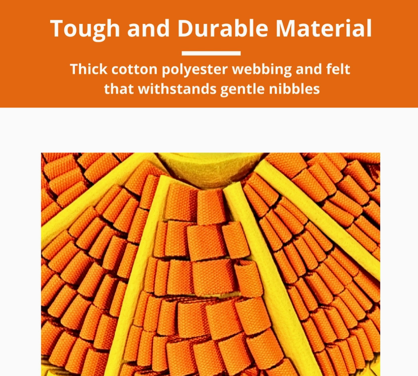 PawzNDogs Tangy Orange Snuffle Mat | Challenge Level 2