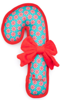 The Worthy Dog Green Candy Cane Toy