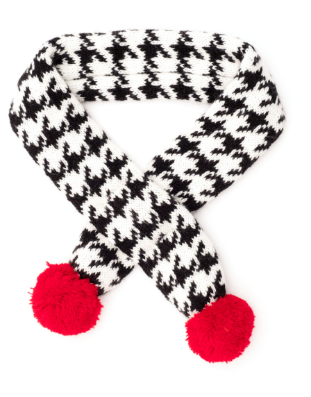 The Worthy Dog Black/White Scarf