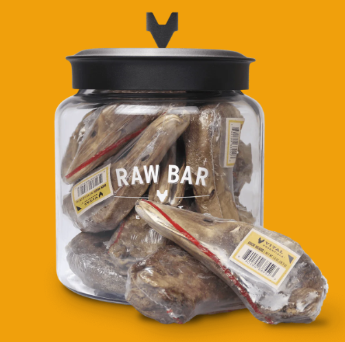 Vital Essentials Raw Bar Duck Head - 20 Per Bag