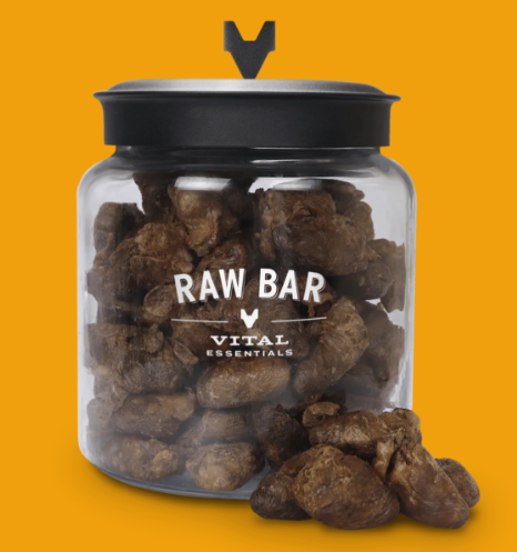 Vital Essentials Raw Bar Duck Heart - 150 Per Bag