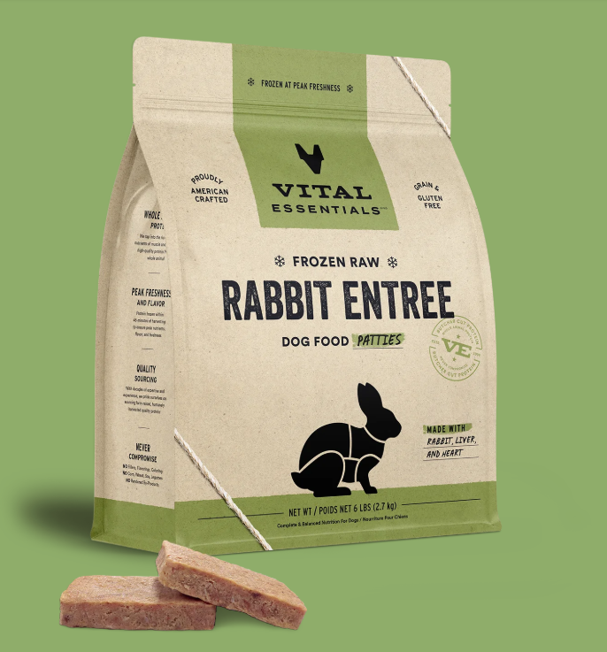 Vital Essentials Frozen Entree Rabbit 6lb