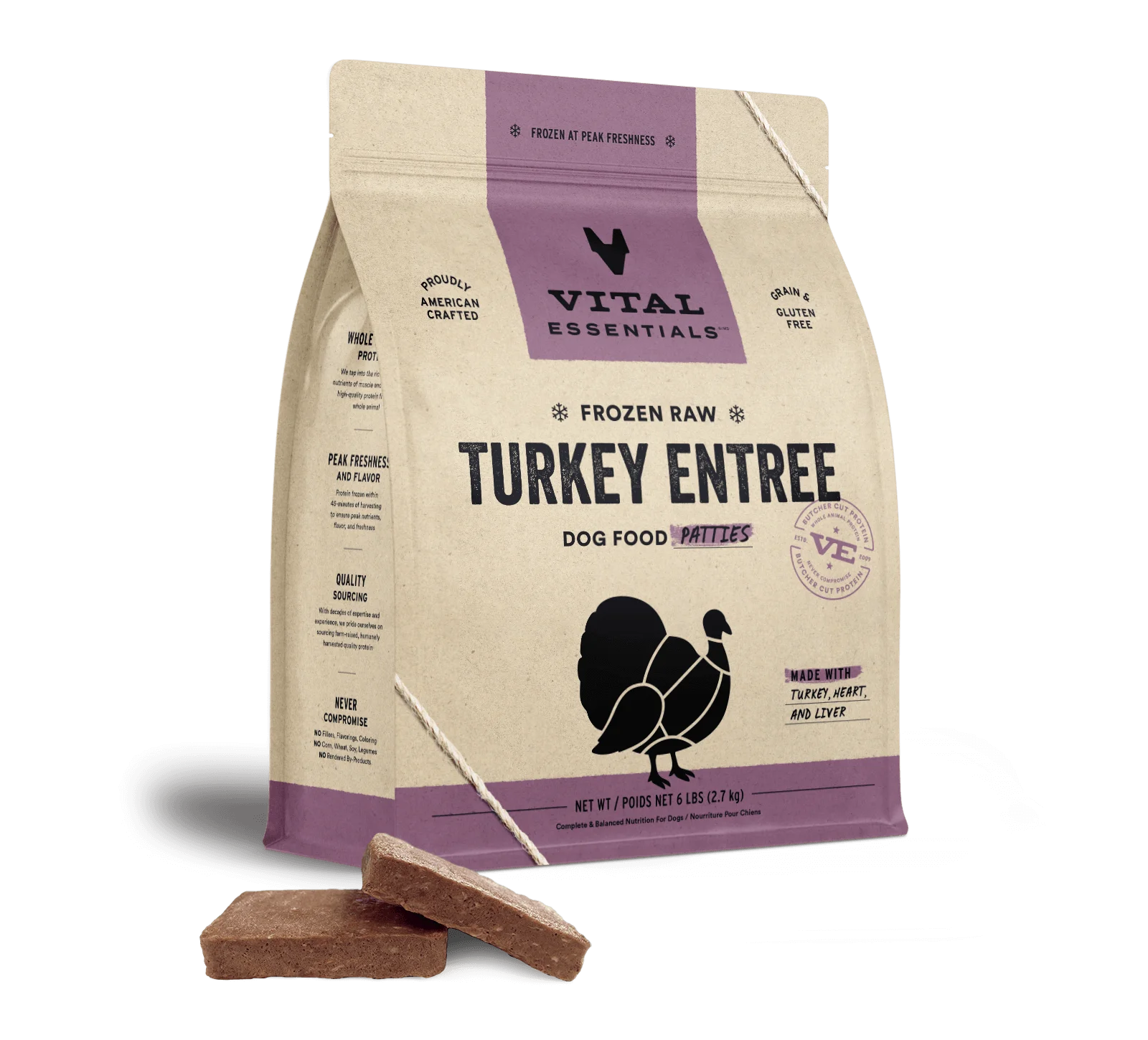 Vital Essentials Frozen Entree Turkey 6lb