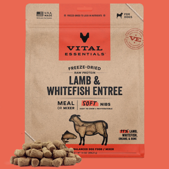 Vital Essentials Soft Nibs Lamb & Whitefish Entree