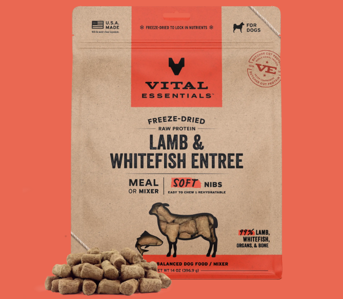 Vital Essentials Soft Nibs Lamb & Whitefish Entree