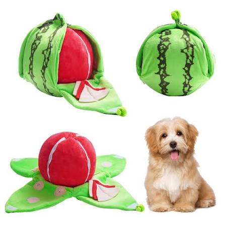 Watermelon Hide and Seek Plush Dog Toy
