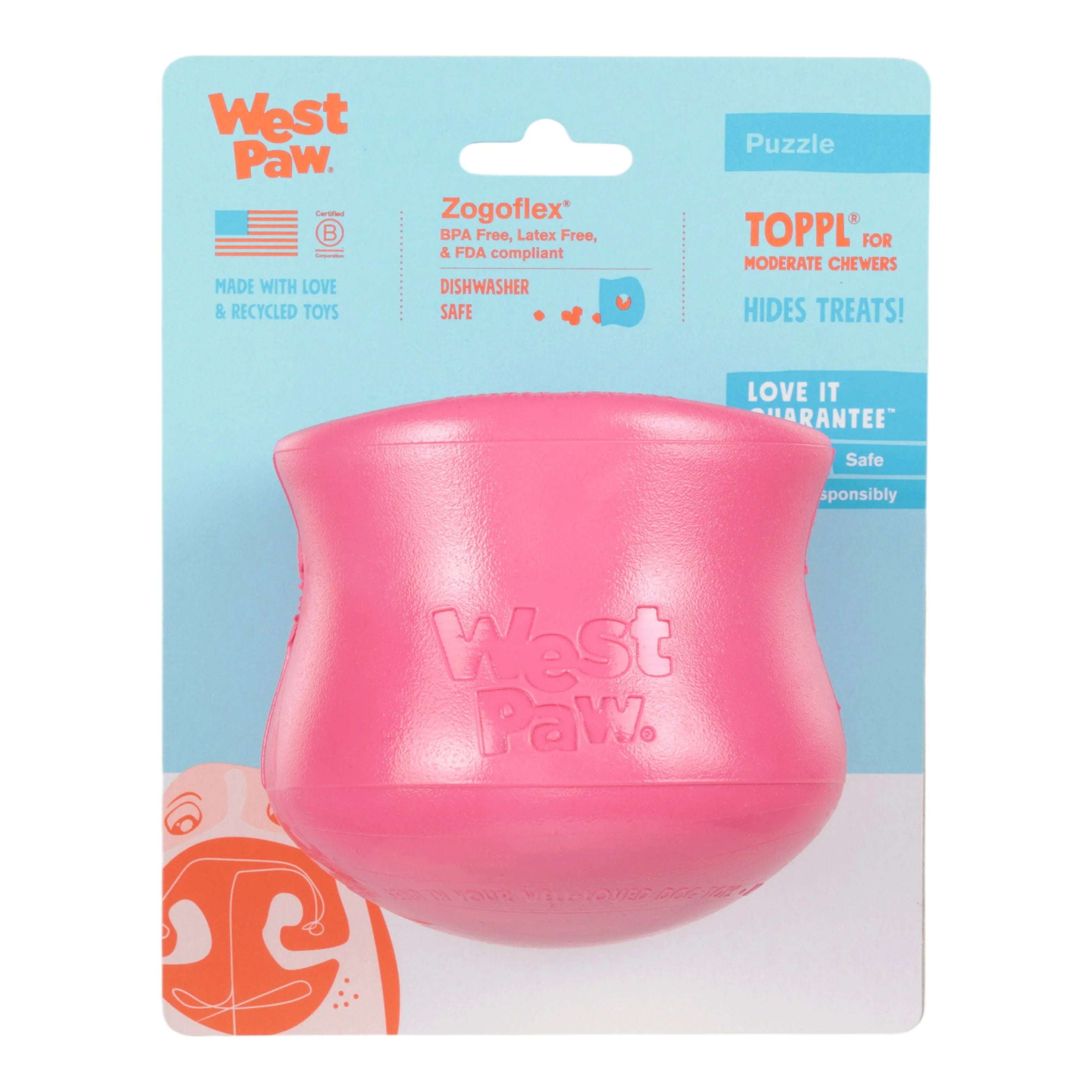 LIMITED EDITION West Paw Geranium Toppl