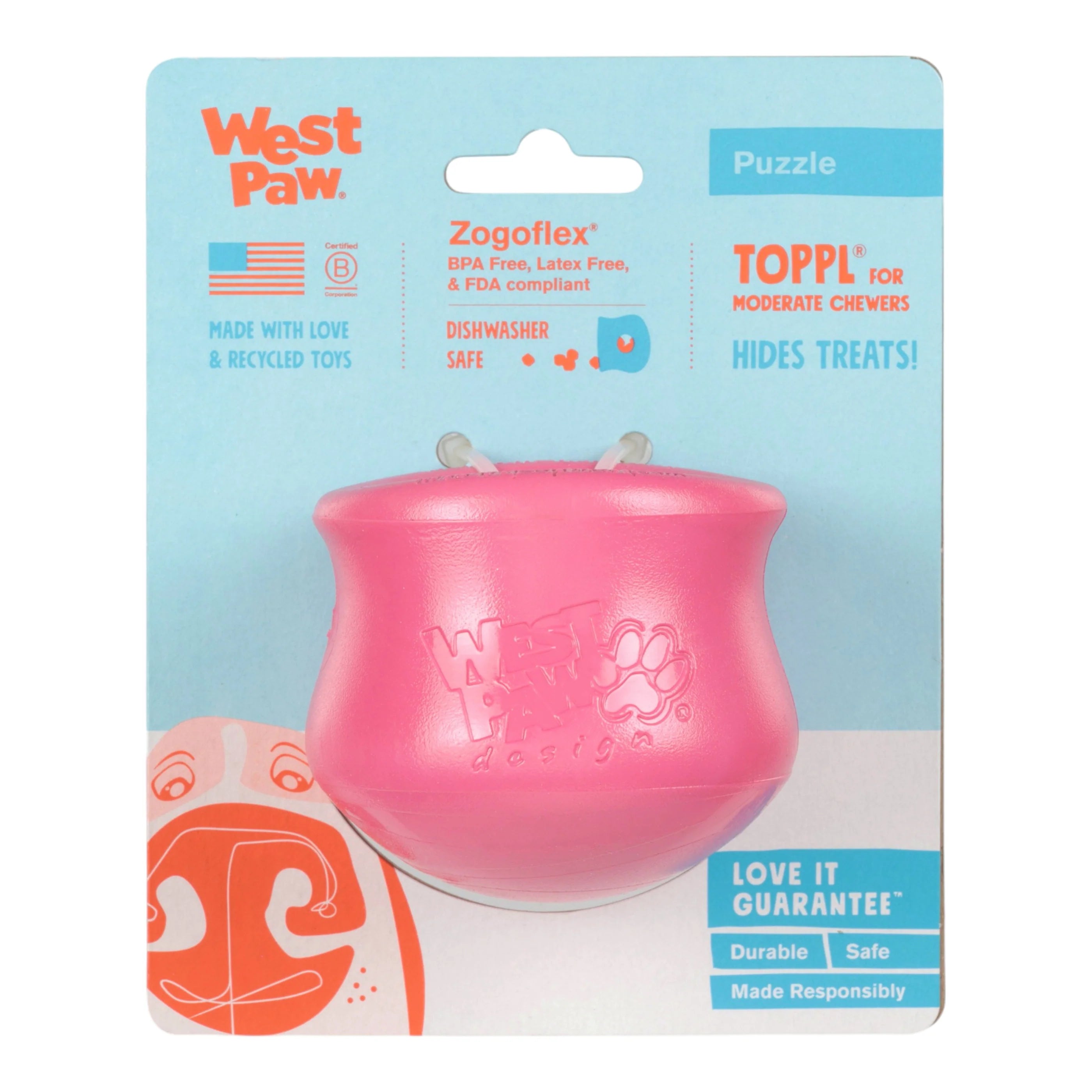 LIMITED EDITION West Paw Geranium Toppl