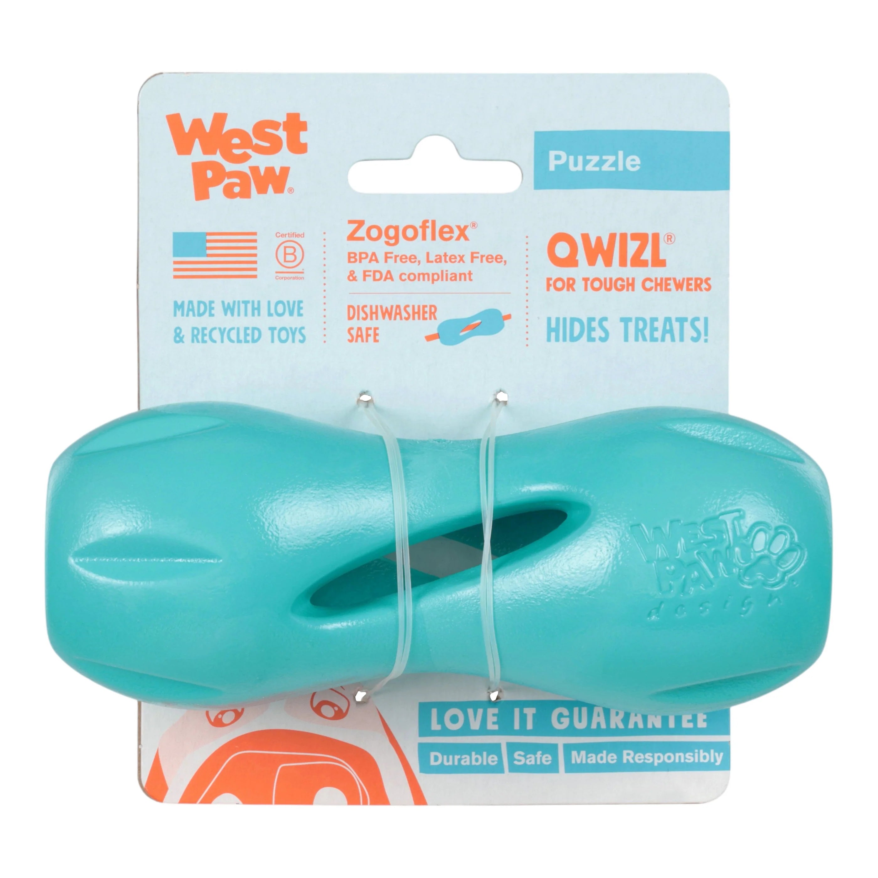 LIMITED EDITION West Paw Teal Qwizl