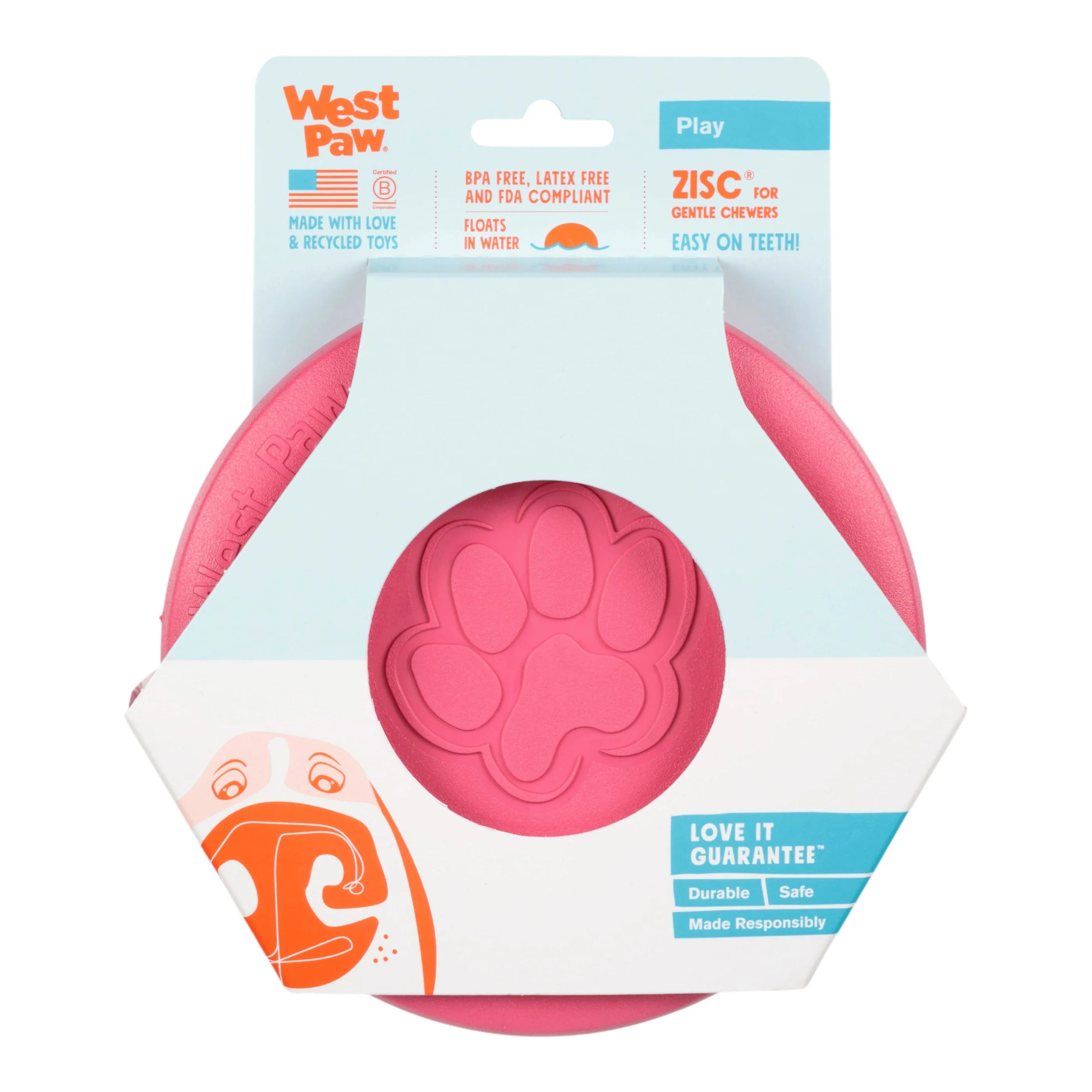 LIMITED EDITION West Paw Geranium Zisc