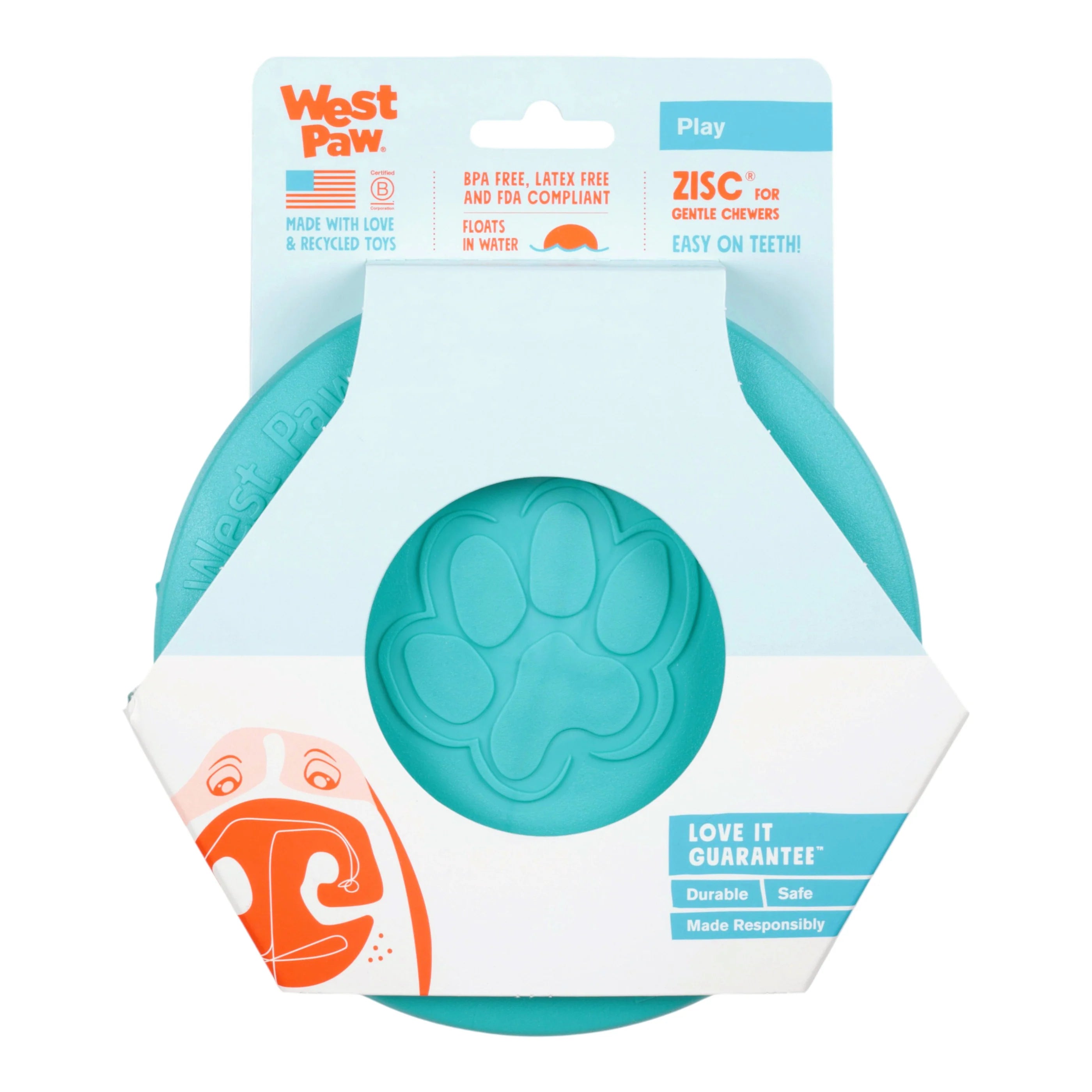 LIMITED EDITION West Paw Teal Zisc