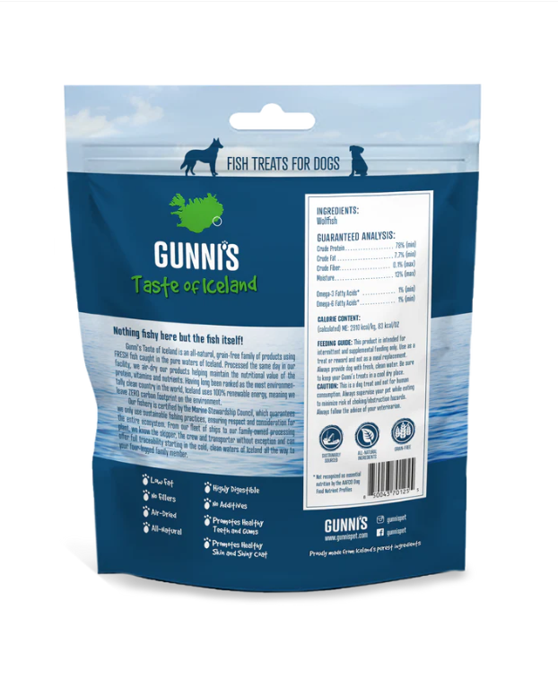 Gunni's Taste of Iceland Wolffish Skin Chips