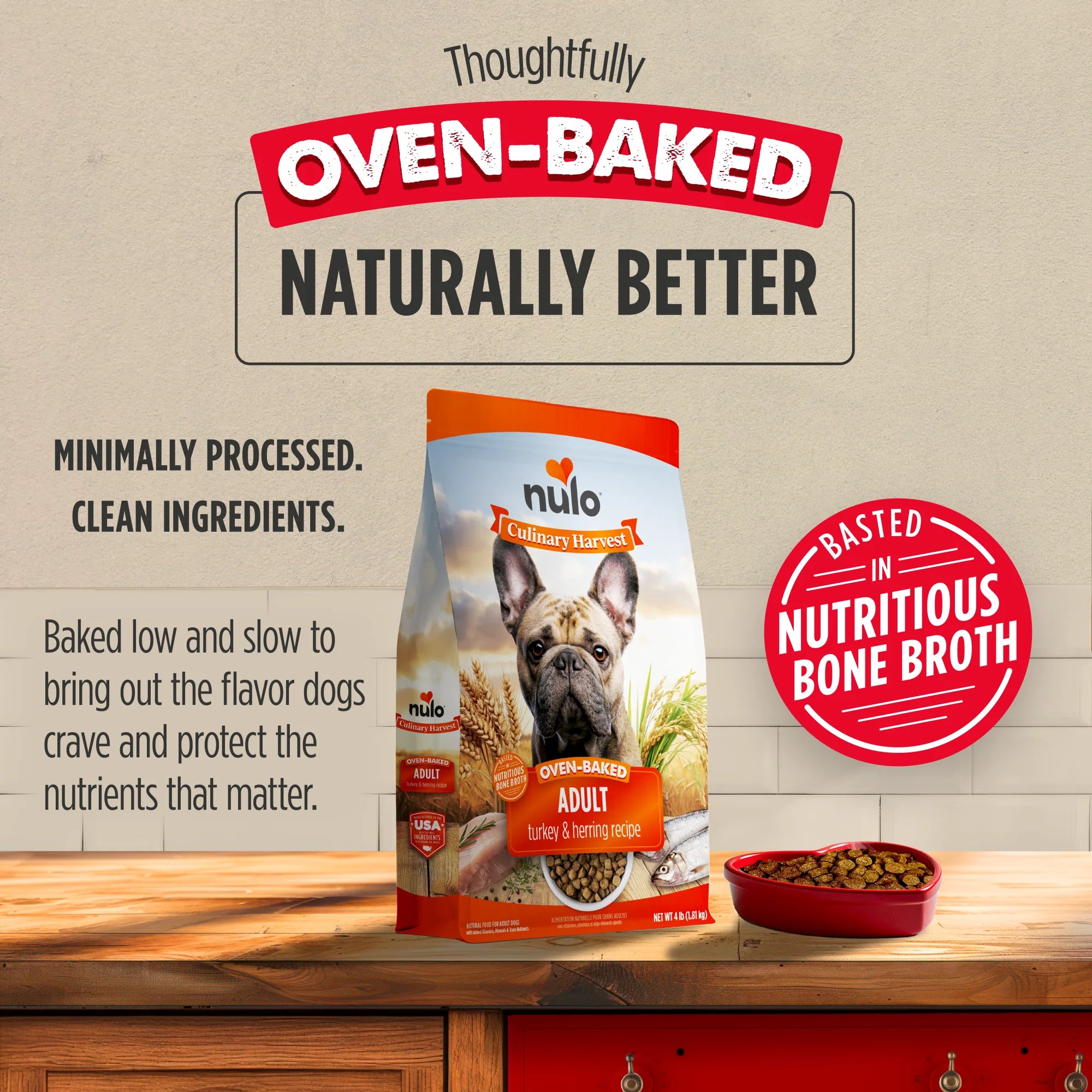 Nulo Culinary Harvest Turkey & Herring Oven Baked Kibble