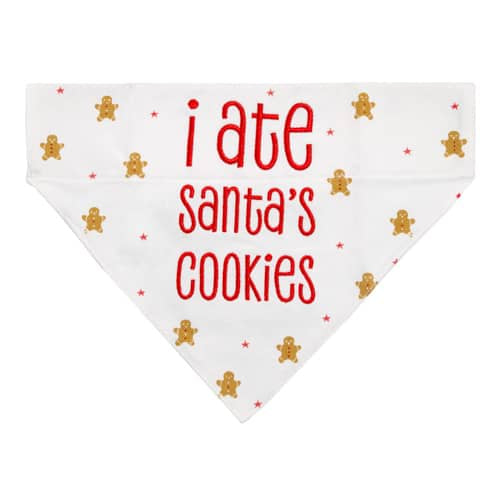 Pearhead"I Ate Santa's Cookies" Dog Bandana