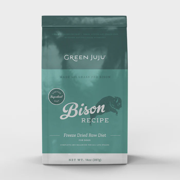 Green JuJu Freeze Dried Raw Bison Recipe