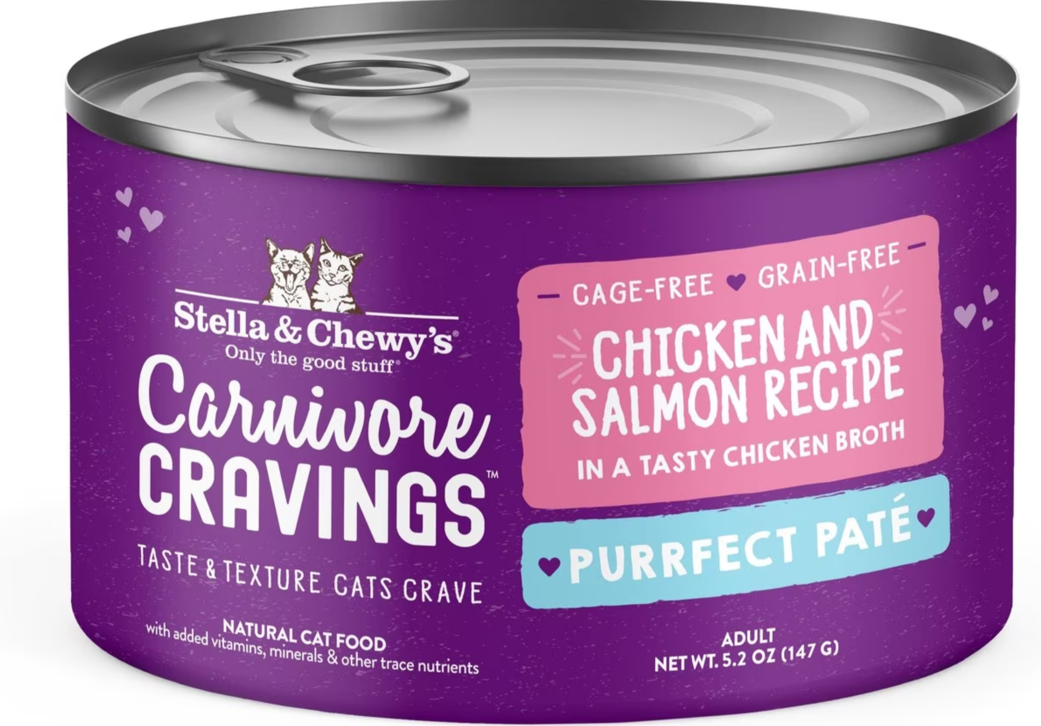Stella & Chewy's Carnivore Cravings Purrfect Pate Chicken & Salmon Recipe - 5.2oz Can