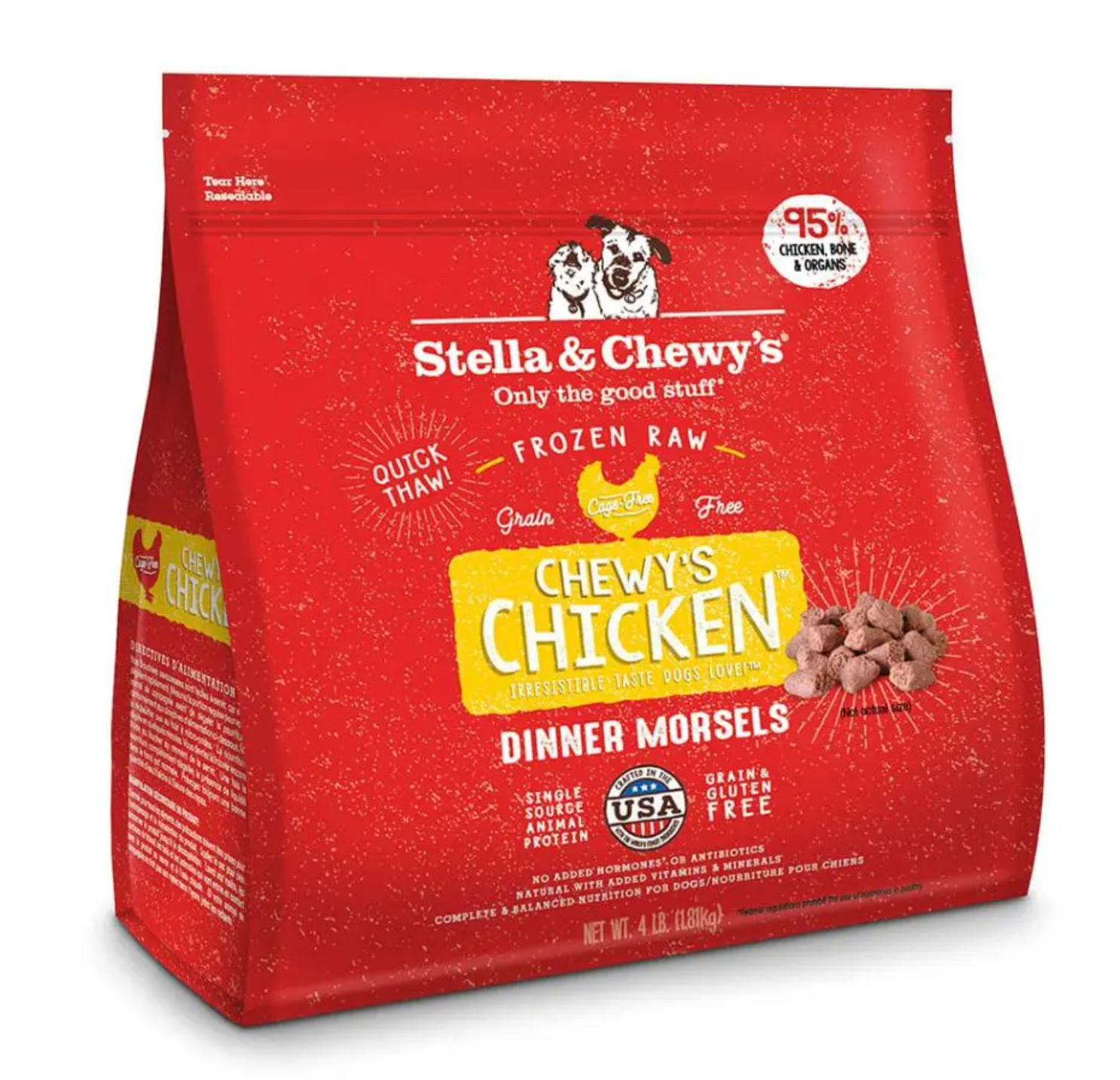 Stella & Chewy's Frozen Dinner Morsels Chicken for Dogs