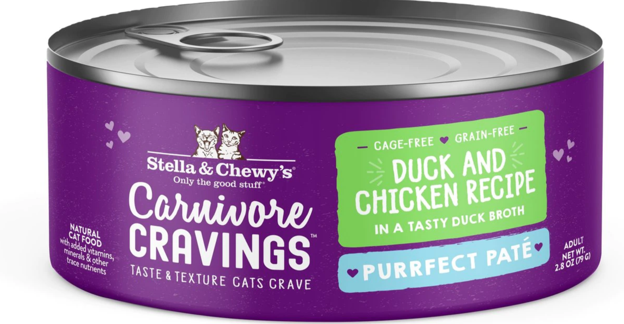 Stella & Chewy's Carnivore Cravings Purrfect Pate Duck & Chicken Recipe - 2.8oz Can