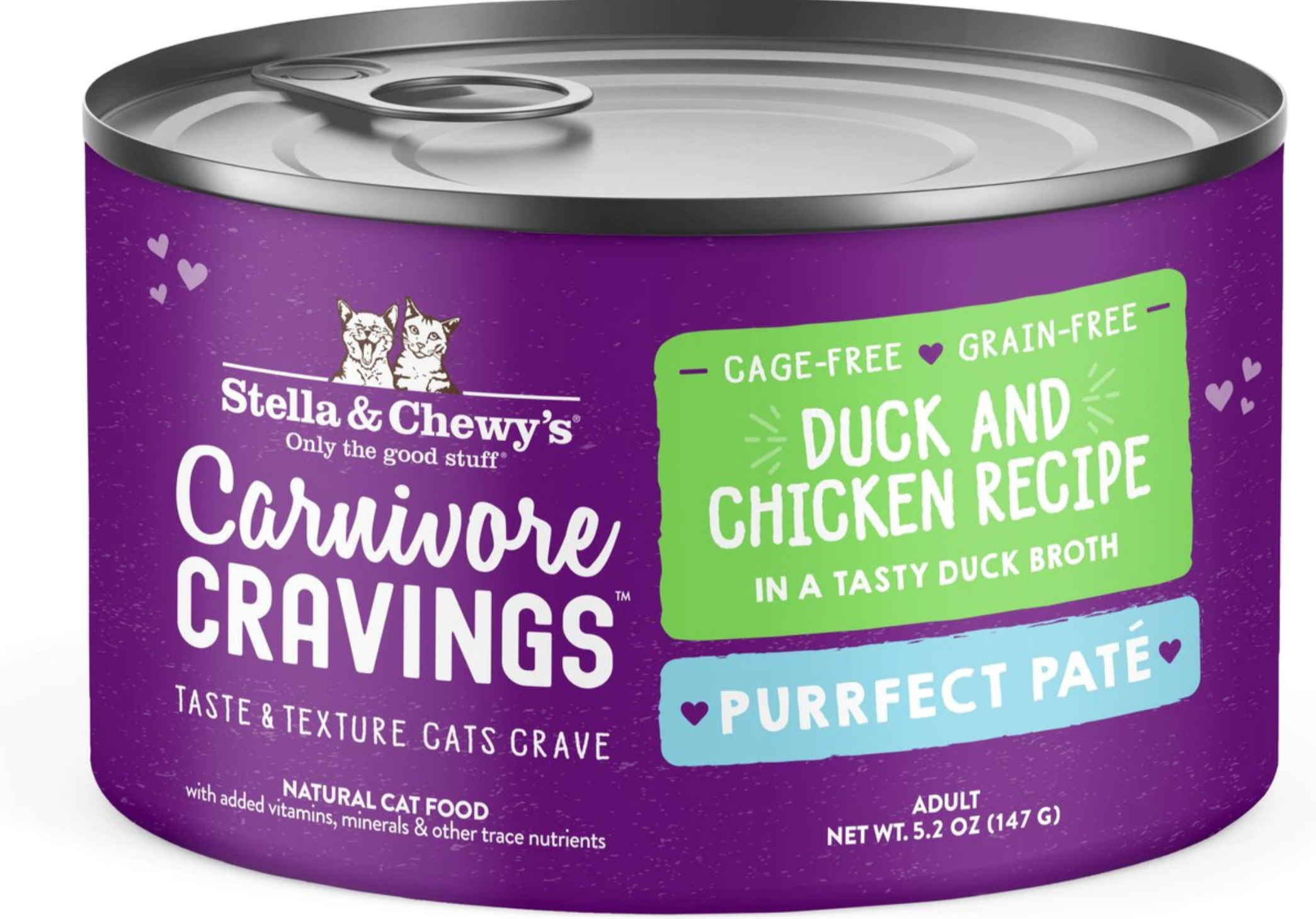 Stella & Chewy's Carnivore Cravings Purrfect Pate Duck & Chicken Recipe - 5.2oz Can