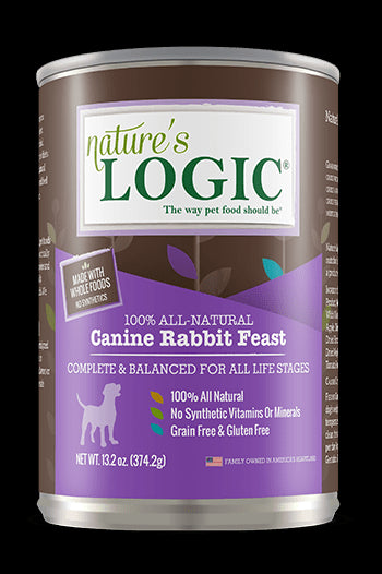 Nature's Logic Canine Rabbit Feast 13.2oz