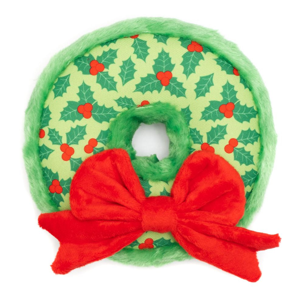 The Worthy Dog Green Wreath Toy