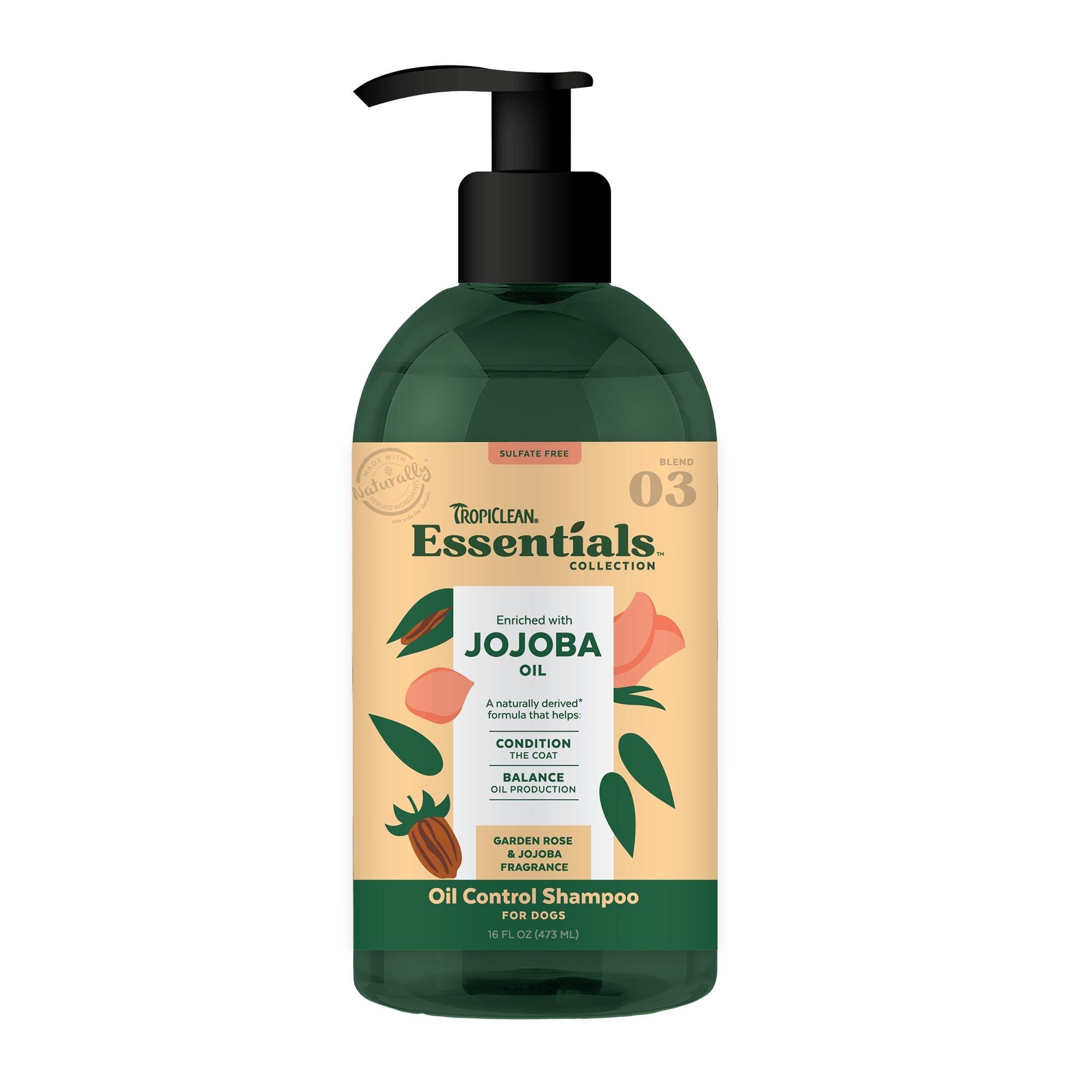 TropiClean Essentials Jojoba Oil Control Shampoo