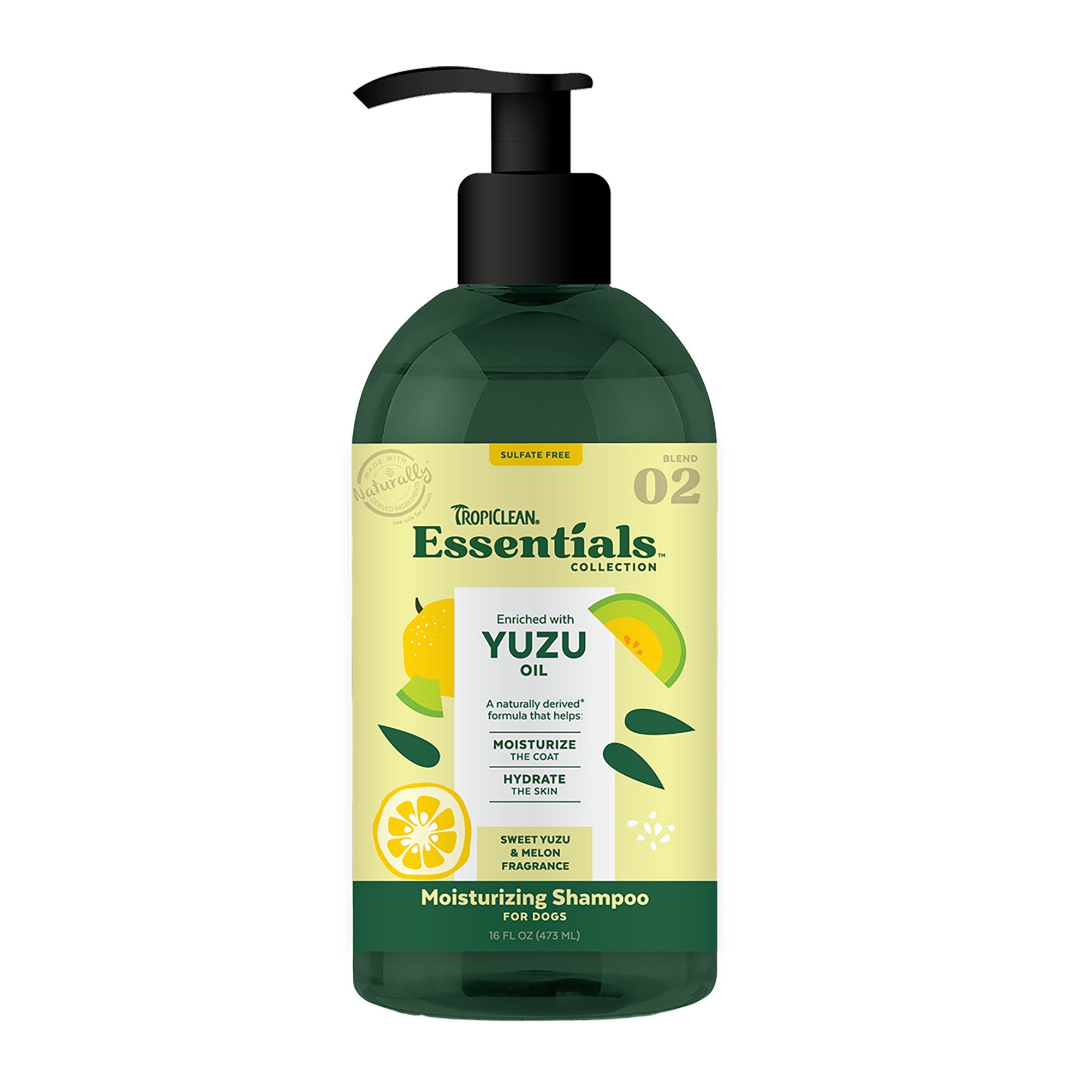 TropiClean Essentials Yuzu Moisturizing Shampoo