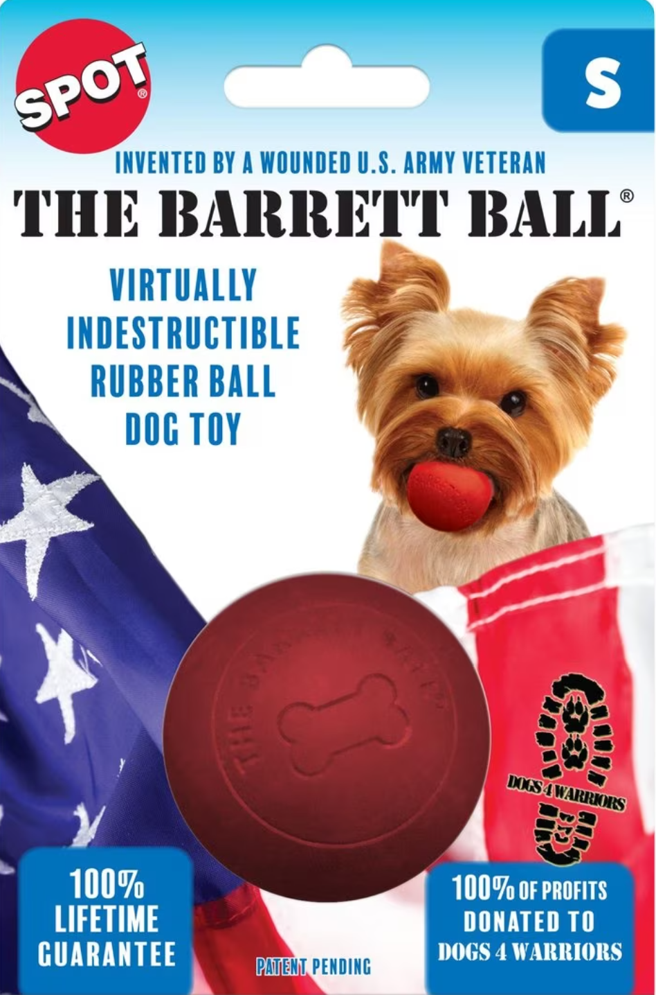 Ethical Pet Barrett Ball Dog Toy