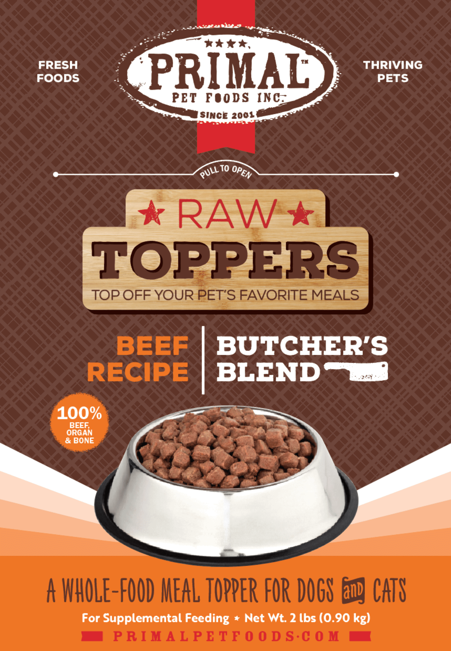 Primal Raw Toppers Butcher's Blend