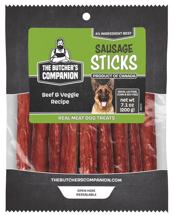 The Butcher's Companion Beef & Veggie Sausage Sticks