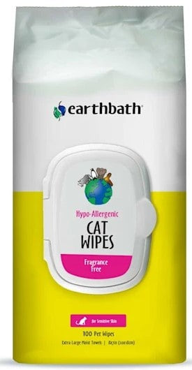 EarthBath Hypo-Allergenic Cat Grooming Wipes