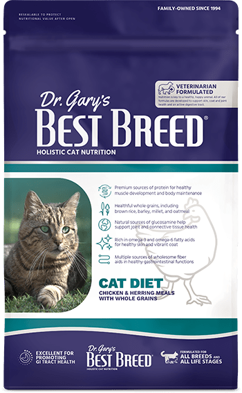 Dr. Gary's Best Breed Chicken, Herring, Whole Grains Cat Diet